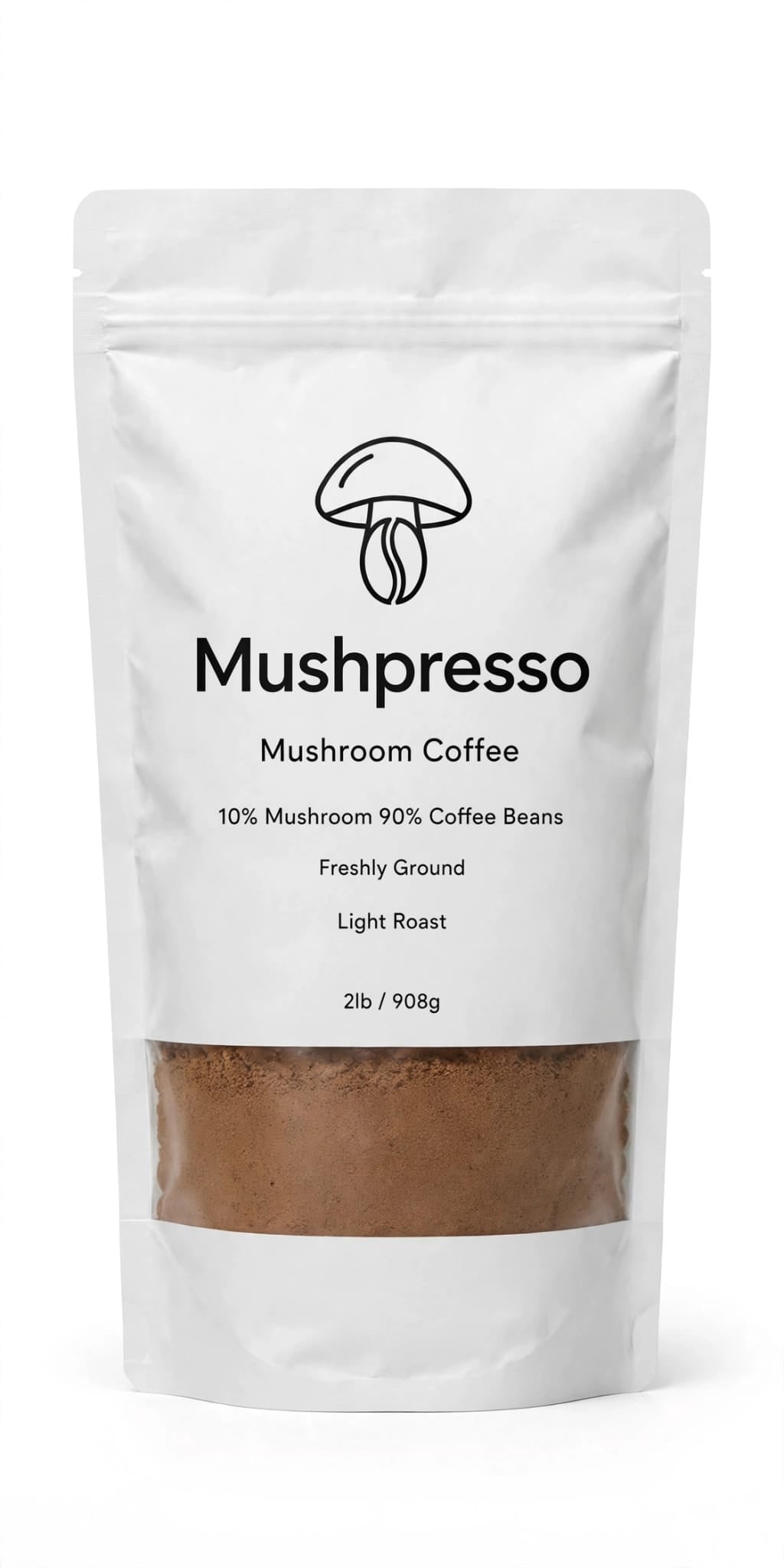 Light Roast Mushroom Coffee (Freshly Ground, Brewing Coffee) 2LB
